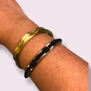 Gold Bangle Bracelet for Hair Tie